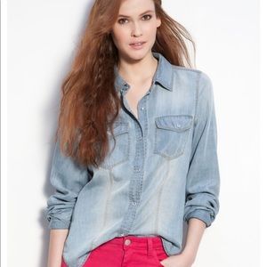Trouvé denim chambray shirt